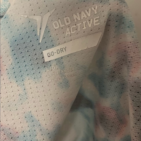 OLD NAVY Women’s Active Wear Tie dye Racerback Dri-Fit Yoga/Fitness Tank - Picture 6 of 8